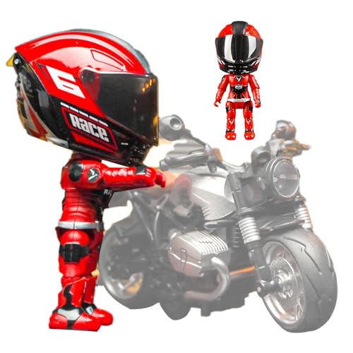 Verwandelnde Motorradpuppe, Motorrad-Actionfigur - Motorradmodell-verwandelnde Puppe | -Q-Version-Sammelfiguren, Motorradfahrer-Transformationsspielzeug mit beweglichen Gelenken von Generisch