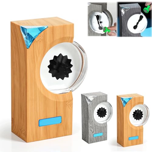 Vibromystic - Ferrofluid Sound Visualizer, Ferrofluid Speaker - Music Comes to Life with Dancing Ferrofluid, Dancing Ferrofluid with Music Rhythm, Symbiote in a Bottle Ferrofluid Desk Toy(Brown) von Generisch