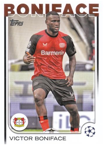 Victor Boniface Stürmer Leverkusen Topps Flagship UCC 2024-25 Fußball Sammelkarte 54 von Generisch