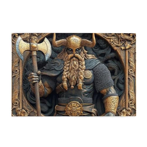 Viking Warrior 3D 1000 Teile Puzzle für Erwachsene Holzpuzzles für Erwachsene Geschenke Wohnkultur Viking Warrior 3D 1000 Teile Puzzle für Erwachsene Holzpuzzles für Erwachsene Geschenke Wohnkultur von Generisch
