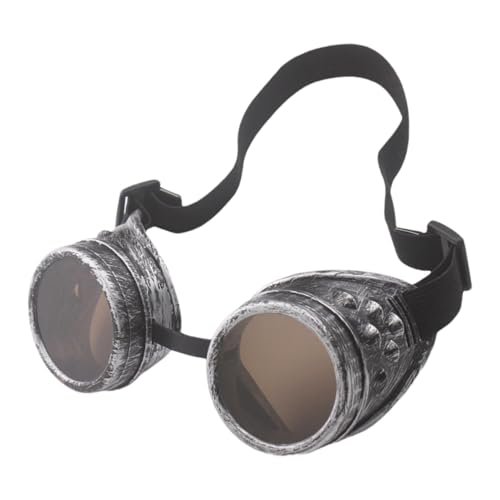Viktorianische Steampunk Brille - Retro Gothic Make-up Requisiten | Cyber Brille Viktorianische Brille Herren Polarisierte Sonnenbrille Retro Rund für Versammlungen, Halloween, Versammlungen Viktorianische Steampunk Brille - Retro Gothic Make-up Requisiten | Cyber Brille Viktorianische Brille Herren Polarisierte Sonnenbrille Retro Rund für Versammlungen, Halloween, Versammlungen von Generisch
