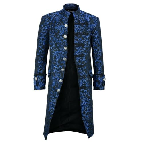 Viktorianischer Frack Steampunk Vintage Jacke Mantel Cosplay Uniform Frack Halloween Kostüm von Generisch
