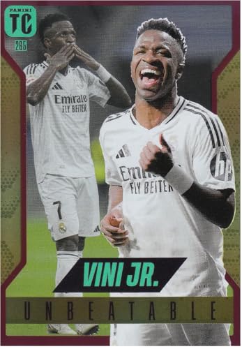 Vinicius Junior Stürmer R. Madrid, Panini Top Class Unbeatable Parallels Royal Purple Fußball Sammelkarte 265 von Generisch