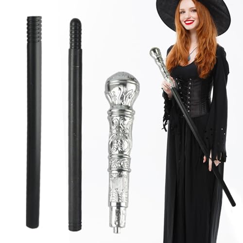 Vintage Prop Stick - Leichter Halloween Cane Prop Stick für Männer und Frauen - Walking Cane Prop Stick für Halloween Party Thema Kostüm Zubehör - Prop Stick für Halloween Party Vintage Prop Stick - Leichter Halloween Cane Prop Stick für Männer und Frauen - Walking Cane Prop Stick für Halloween Party Thema Kostüm Zubehör - Prop Stick für Halloween Party von Generisch