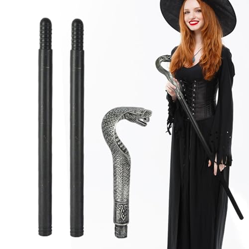 Vintage Prop Stick - Leichter Halloween Cane Prop Stick für Männer und Frauen - Walking Cane Prop Stick für Halloween Party Thema Kostüm Zubehör - Prop Stick für Halloween Party Vintage Prop Stick - Leichter Halloween Cane Prop Stick für Männer und Frauen - Walking Cane Prop Stick für Halloween Party Thema Kostüm Zubehör - Prop Stick für Halloween Party von Generisch
