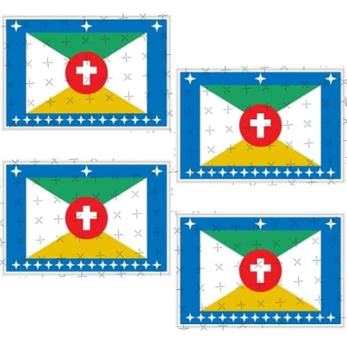 Vinyl-Aufkleber, Motiv: Volksflagge, Archipel von San Andrés, Providencia und Santa Catalina, Kolumbien, 50 mm, 4 Stück Vinyl-Aufkleber, Motiv: Volksflagge, Archipel von San Andrés, Providencia und Santa Catalina, Kolumbien, 50 mm, 4 Stück von Generisch