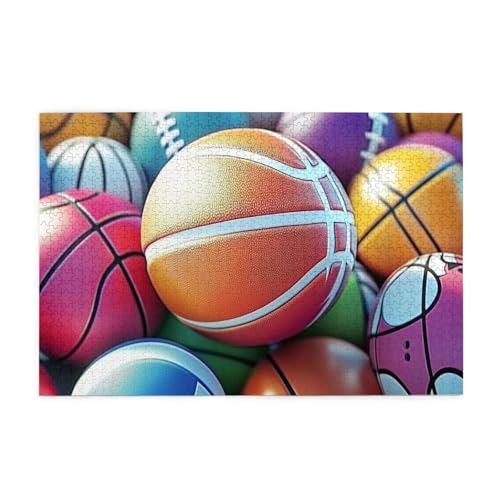 Vitality Comics Basketball, Fußball, 1000 Teile Puzzles für Erwachsene, Holzpuzzles für Erwachsene, Geschenke, Wohnkultur Vitality Comics Basketball, Fußball, 1000 Teile Puzzles für Erwachsene, Holzpuzzles für Erwachsene, Geschenke, Wohnkultur von Generisch