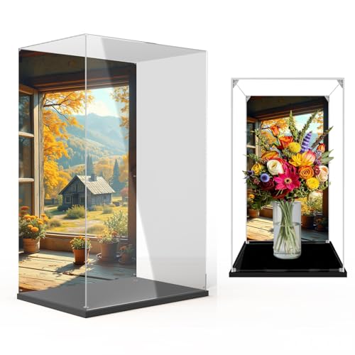 Vitrine für Lego 10280 Rosenstrauß-Box, perfekt für Sammler! (Kein Modell) (Hintergrund C) von Generisch