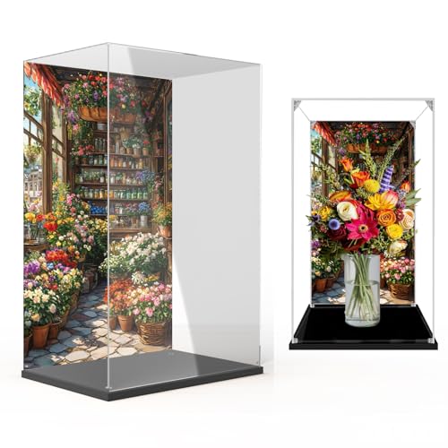 Vitrine für Lego 10280 Rosenstrauß-Box, perfekt für Sammler! (Kein Modell) (Hintergrund G) von Generisch