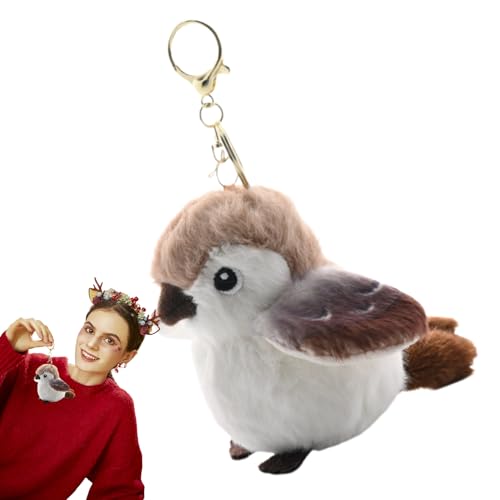 Vogelplüschschlüsselkette - Realistischer Spermaps -Puppenanhänger | Weiche Plüsch -Tierspielzeugschlüsselkette Für Kinder, Rucksack, Schultasche Und Autodekoration Süße Vogelspielzeug Tragbare Brieft Vogelplüschschlüsselkette - Realistischer Spermaps -Puppenanhänger | Weiche Plüsch -Tierspielzeugschlüsselkette Für Kinder, Rucksack, Schultasche Und Autodekoration Süße Vogelspielzeug Tragbare Brieft von Generisch