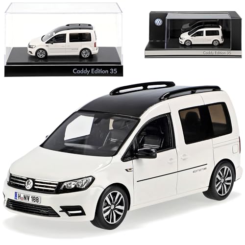 Generisch Volkwagen Caddy Edition 35 Weiss Modell 2003-2020 Version ab 2016 1/43 Minichamps Modell Auto von Generisch