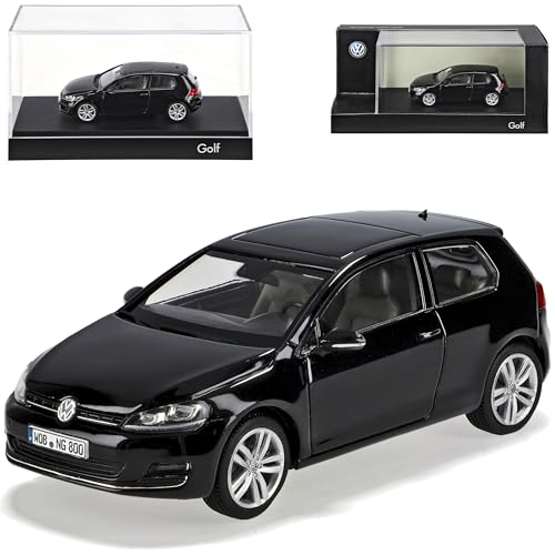 Volkwagen Golf VII 7 3 Türer Schwarz Ab 2012 1/43 Herpa Modell Auto von Generisch