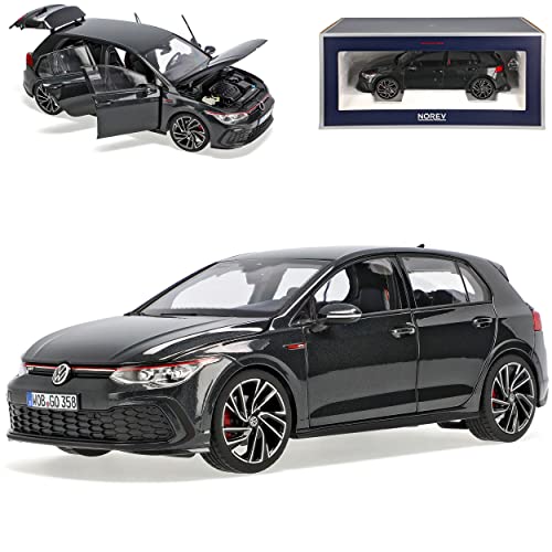 Volkwagen Golf VIII G*T*I 5 Türer Schwarz Metallic 8. Generation Ab 2019 1/18 Norev Modell Auto von Generisch
