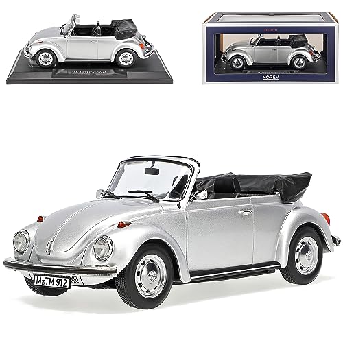 Volkwagen Käfer 1303 Cabrio Silber 1972-1975 1/18 Norev Modell Auto Volkwagen Käfer 1303 Cabrio Silber 1972-1975 1/18 Norev Modell Auto von Generisch