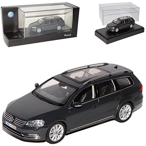 Volkwagen Passat B7 Ab 2010 Variant Kombi Dunkel Grau Schwarz 1/43 Schuco Modell Auto Modellauto von Generisch