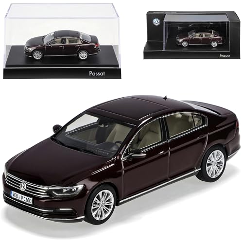 Volkwagen Passat B8 Limousine Dunkel Crimson Rot Metallic Ab 2014 1/43 Herpa Modell Auto von Generisch