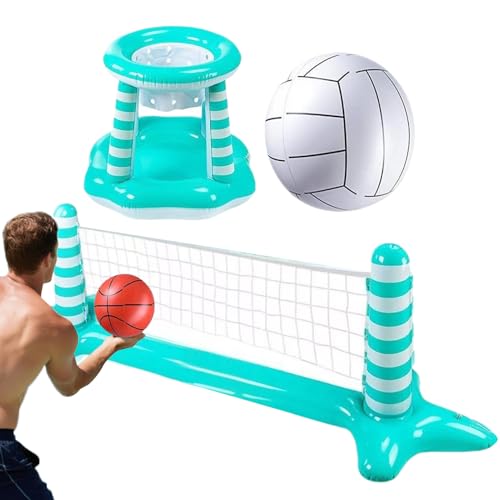 Volleyballnetz für das Schwimmbecken | Aufblasbares Volleyball Pool Spiel Wasserspielzeug | Schwimmzubehör Wasserspielzeug Outdoor Spielzeug für Kinder Erwachsene Gartenpartyspiele Wasseraktivitäten S Volleyballnetz für das Schwimmbecken | Aufblasbares Volleyball Pool Spiel Wasserspielzeug | Schwimmzubehör Wasserspielzeug Outdoor Spielzeug für Kinder Erwachsene Gartenpartyspiele Wasseraktivitäten S von Generisch