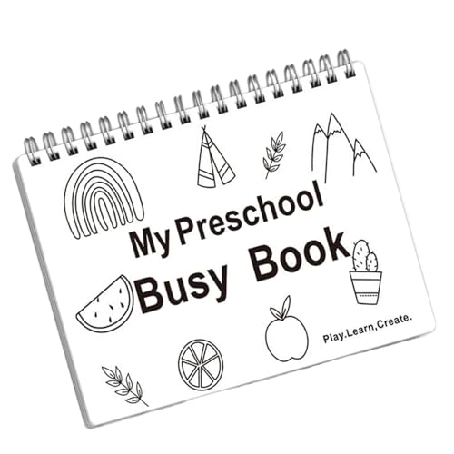 Vorschulaktivitätsbuch - Farben und Formen Lernbücher für Kleinkinder,Pädagogisches Lernmaterial Homeschool Schule Vorschule Kindergarten Reise Flugzeug von Generisch