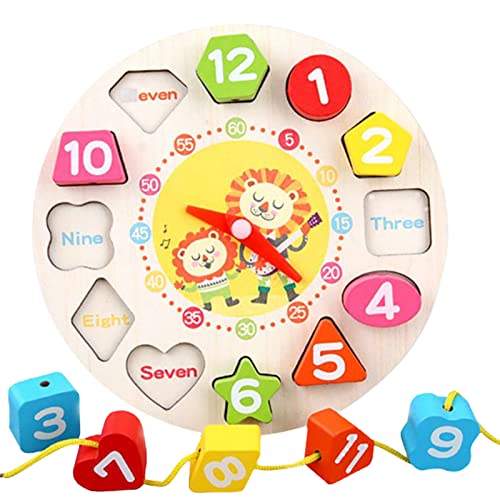 Vorschulform-Sortieruhr aus Holz Kinderpuzzle Holz Puzzles Kinderspielzeug Früherziehung Lehren Frühe Lernspielzeuguhr mit Zahlen Formen Spiele Geschenke für Jungen Mädchen 3 bis 5 Jahre Vorschulform-Sortieruhr aus Holz Kinderpuzzle Holz Puzzles Kinderspielzeug Früherziehung Lehren Frühe Lernspielzeuguhr mit Zahlen Formen Spiele Geschenke für Jungen Mädchen 3 bis 5 Jahre von Generisch
