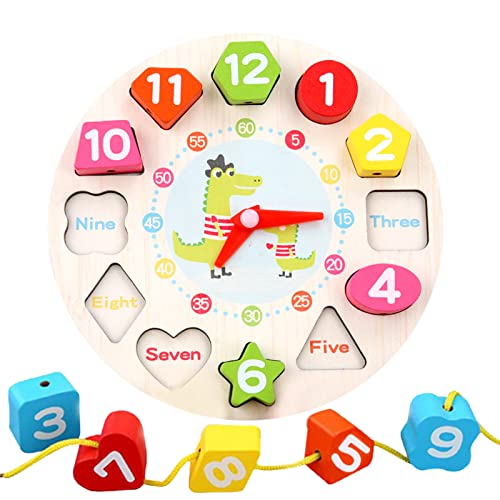 Vorschulform-Sortieruhr aus Holz Kinderpuzzle Holz Puzzles Kinderspielzeug Früherziehung Lehren Frühe Lernspielzeuguhr mit Zahlen Formen Spiele Geschenke für Jungen Mädchen 3 bis 5 Jahre Vorschulform-Sortieruhr aus Holz Kinderpuzzle Holz Puzzles Kinderspielzeug Früherziehung Lehren Frühe Lernspielzeuguhr mit Zahlen Formen Spiele Geschenke für Jungen Mädchen 3 bis 5 Jahre von Generisch