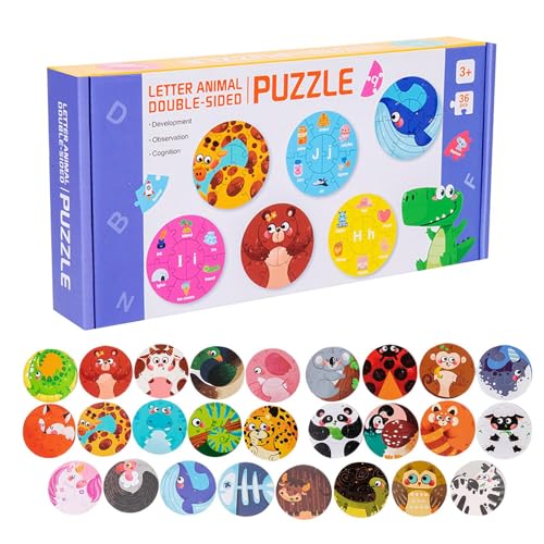Vorschulpuzzle - Buchstaben Zahlen Lernspiel,Beidseitiges Holzspielzeug Mit Buchstaben Zahlen Zuordnen Lernen Vorschule Lernspiel Für Und Mädchen Vorschulpuzzle - Buchstaben Zahlen Lernspiel,Beidseitiges Holzspielzeug Mit Buchstaben Zahlen Zuordnen Lernen Vorschule Lernspiel Für Und Mädchen von Generisch