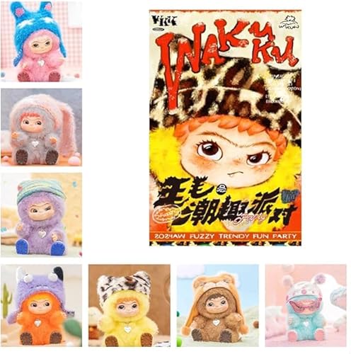 WAKUKU Fuzzy Trendy Fun Party Series Vinyl Plush Doll zufälliges Spielzeug Sammelfiguren Sammler Kunstspielzeug Spielzeug Figuren Geburtstagsgeschenk Halloween Weihnachten Geschenk WAKUKU Fuzzy Trendy Fun Party Series Vinyl Plush Doll zufälliges Spielzeug Sammelfiguren Sammler Kunstspielzeug Spielzeug Figuren Geburtstagsgeschenk Halloween Weihnachten Geschenk von Generisch