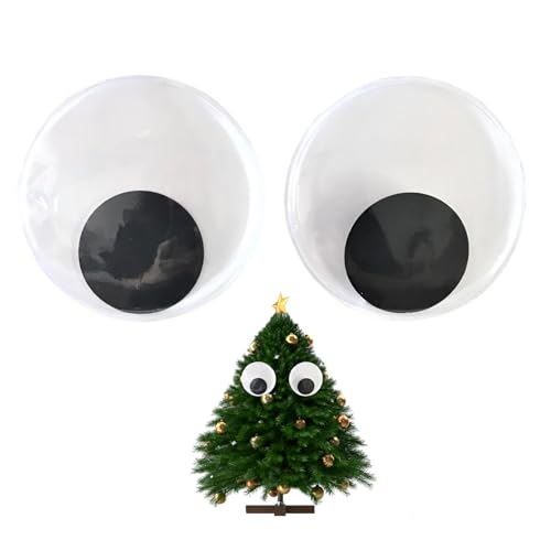 Wackelaugen Selbstklebend - 1 Paar Selbstklebende Bastelaugen | Deko Accessoires Für Wohnung Halloween Party Tür Schreibtisch Zimmer Schule von Generisch