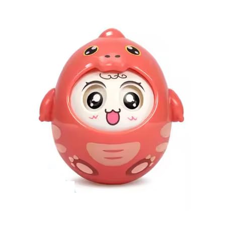 Wackelfigur Baby Spielzeug, 3 Stück, Blau Rot Türkis, Sensorisches Lernspielzeug (Rot) von Generisch