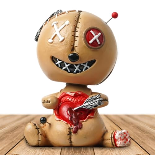 Wackelkopf-Spielzeug - Harz Auto Kopfschütteln Ornament Kreatives Kopfschütteln Spring Dancing Doll Toy | Auto-Innendekoration, Süße Schüttelkopfpuppen Auto-Armaturenbrett, Zuhause, Desktop-Dekoration von Generisch