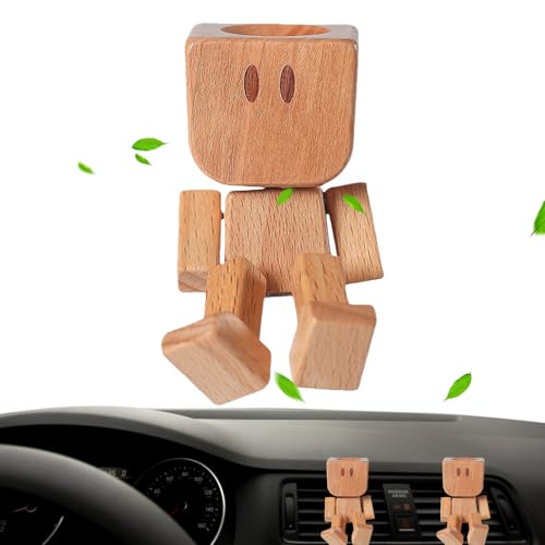 Wackelnde Füße Holzpuppe - Handgefertigte Auto-Figur,Fahrzeug-Innenraum-Zubehör Für Limousine LKW Pickup Wackelnde Füße Holzpuppe - Handgefertigte Auto-Figur,Fahrzeug-Innenraum-Zubehör Für Limousine LKW Pickup von Generisch