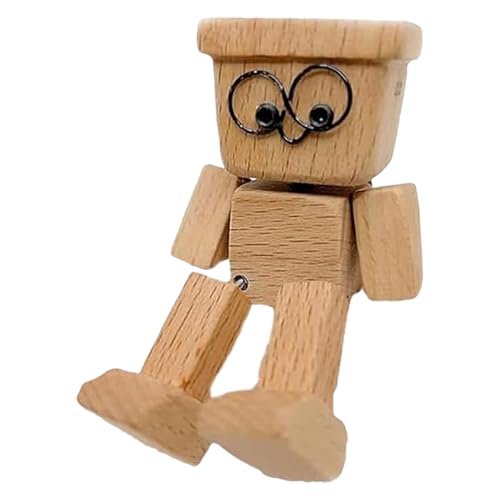 Wackelnde Holzfigur, 8X5CM Schwingende Holzfigur, Handgefertigte Holzpuppe Wackelnden Füßen Magnetische, Witzige Wackelkopf Statue Holz Armaturenbrett Schreibtisch, Für Auto Die Innendekoration Wackelnde Holzfigur, 8X5CM Schwingende Holzfigur, Handgefertigte Holzpuppe Wackelnden Füßen Magnetische, Witzige Wackelkopf Statue Holz Armaturenbrett Schreibtisch, Für Auto Die Innendekoration von Generisch