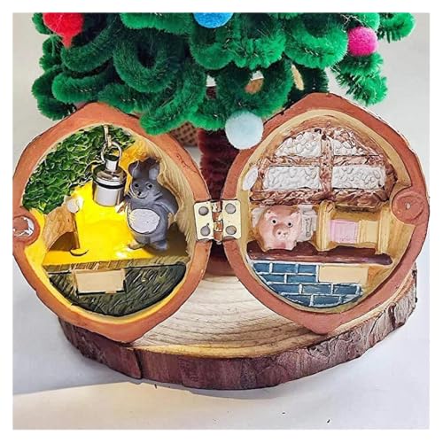 Walnussmuschel-Puppenhaus, Mini-Buchhandlung, handgefertigtes Walnusshuschel-Puppenhaus, winzige Welt im Inneren Walnüsse, Nussgeheime 3D-Szene, Walnuss-Muschel-Puppenhaus Mini mit warmem Licht, für Walnussmuschel-Puppenhaus, Mini-Buchhandlung, handgefertigtes Walnusshuschel-Puppenhaus, winzige Welt im Inneren Walnüsse, Nussgeheime 3D-Szene, Walnuss-Muschel-Puppenhaus Mini mit warmem Licht, für von Generisch