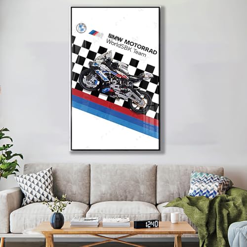 Wand-Fotorahmen Wanddisplay für Lego BM*W M 1000 RR 42130 Auto, Wandplatte, Geschenkideen, Wandboard ，Spielzeug-Wandbilderrahmen，Souvenirs, Sammlerstücke von Generisch