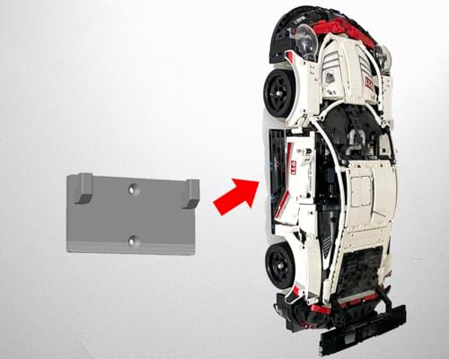 Wand Halterung Wandhalterung Befestigung für Lego 42096 Porsche 911 RSR V2 (Front hoch) Wand Halterung Wandhalterung Befestigung für Lego 42096 Porsche 911 RSR V2 (Front hoch) von Generisch