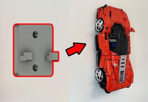 Wand Halterung Wandhalterung Befestigung kompatibel mit Lego Ferrari Daytona SP3 42143 von Generisch