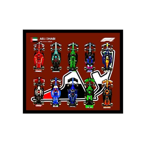Wand-Magnet-Schautafel für L-eg-o 77242-77251 - 10-in-1 Vitrine mit Rennbahn-Hintergrund - Idee für L-eg-o & Rennsport-Fans (Vereinigte Arabische Emirate) von Generisch