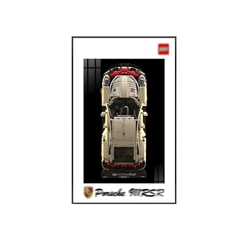 Wanddisplay Rahmen kompatibel mit L-E*G-O 42096 Por*sche 911 RSR - Wandvitrine für Technic Rennwagen Modell, Geschenkidee für Erwachsene und Autofans (Modell nicht enthalten) (A,Basic) von Generisch