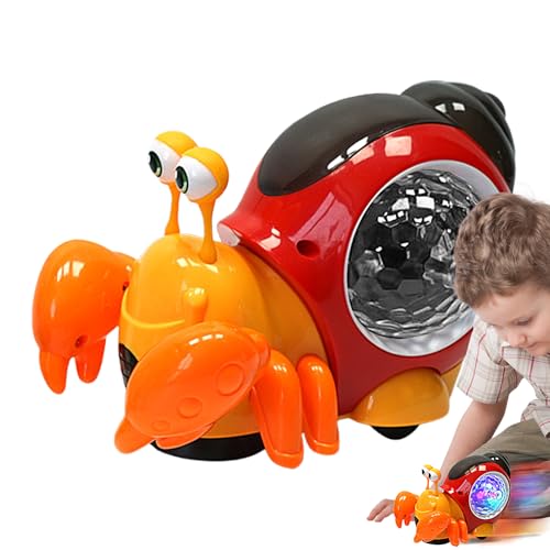 Wanderschneckenspielzeug - Meiden Sie Automatisch Hindernisse Für Die Funktion, Tanzschnecken Babyspielzeug, Interaktive Spazieren Sensorische Spielzeuge | Musical Crawling Lerngeschenk Für Kleinkinde von Generisch