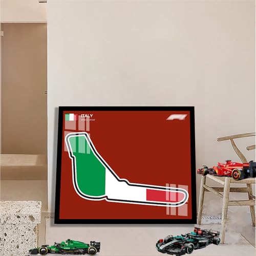 Wandhalterung für Lego 77242/77243 F1 Speed ​​Champions – DIY F1-Auto-Anzeigetafel für Lego-Autofans (nur Wandplatte enthalten) (D-[Non-Light]) von Generisch