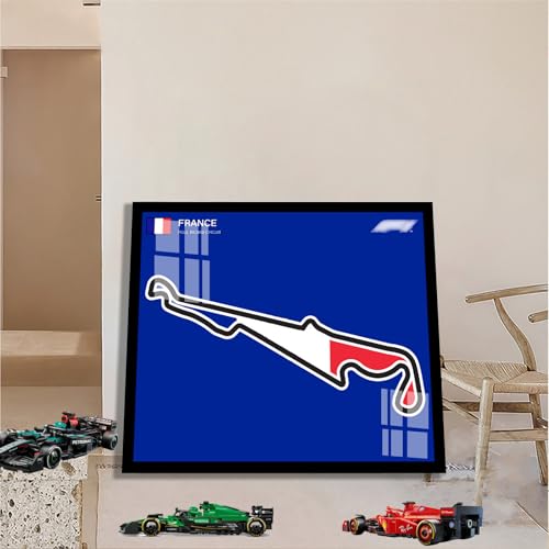 Wandhalterung für Lego 77242/77243 F1 Speed ​​Champions – DIY F1-Auto-Anzeigetafel für Lego-Autofans (nur Wandplatte enthalten) (K-[Non-Light]) von Generisch