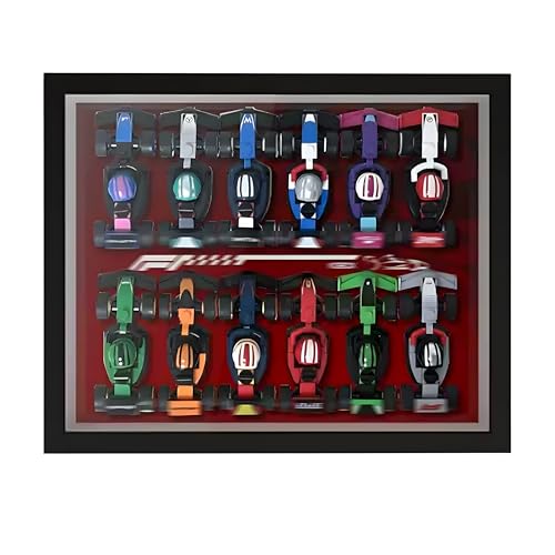 Wandmontierte Acryl-Vitrine für Lego-a 71049 F1 Mini-Rennwagen - Klare staubdichte Vitrine für Sammlermodelle - Modell nicht enthalten (Stil D) von Generisch