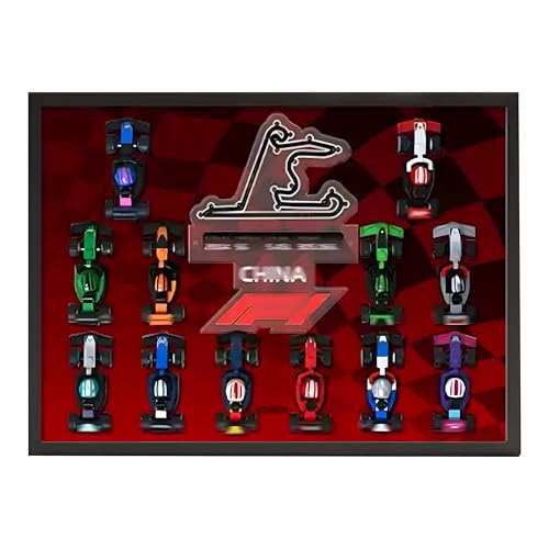 Wandmontierte Acrylvitrine für Lego-a 71049 F1 Mini Rennwagen - Klare staubdichte Vitrine für Sammlermodelle - Modell nicht enthalten (Style E) von Generisch