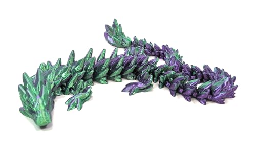 Wapu3D Edelsteindrache 52cm Fidget Toy (Lila/Hellgrün) von Generisch