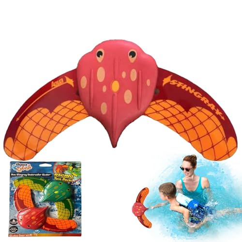 Wasserkraft Teufelsfisch Spielzeug - Sommerbadewanne Unterwassergleiter Outdoor Schwimmspielzeug | Verstellbare Fischflosse für Kinderspielzeug, Schwimmbecken, Kindergeschenk Wasserkraft Teufelsfisch Spielzeug - Sommerbadewanne Unterwassergleiter Outdoor Schwimmspielzeug | Verstellbare Fischflosse für Kinderspielzeug, Schwimmbecken, Kindergeschenk von Generisch