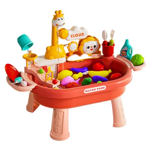 Wasserspiel-Tisch Für Kleinkinder,Sand-Wasser-Tisch Für Kinder | Mit Spielküche Rollenspiel-Zubehör und Angelspiel für Kindergarten Park Kinderbetreuung Innenbereich Terrasse Wasserspiel-Tisch Für Kleinkinder,Sand-Wasser-Tisch Für Kinder | Mit Spielküche Rollenspiel-Zubehör und Angelspiel für Kindergarten Park Kinderbetreuung Innenbereich Terrasse von Generisch