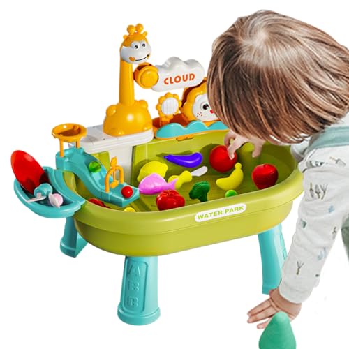 Wasserspiel-Tisch Für Kleinkinder | Outdoor Wassertisch für Kleinkinder - Robuster Outdoor Spieltisch Für Kindergarten Camping Garten Park Spielplatz von Generisch