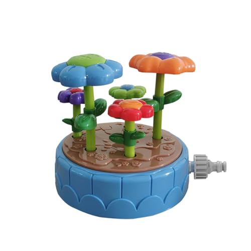 Wasserspray Blume Outdoor Sprinkler Wasserspielzeugm, Wasserspielzeug Kinder Outdoor Spielzeug, Kinderspielzeug ab 3 Jahre Rasensprenger Outdoor Spiele (Blau) von Generisch