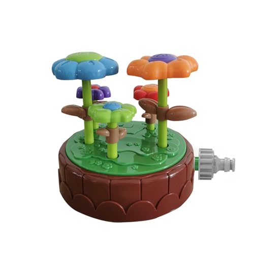 Wasserspray Blume Outdoor Sprinkler Wasserspielzeugm, Wasserspielzeug Kinder Outdoor Spielzeug, Kinderspielzeug ab 3 Jahre Rasensprenger Outdoor Spiele (Grün) von Generisch