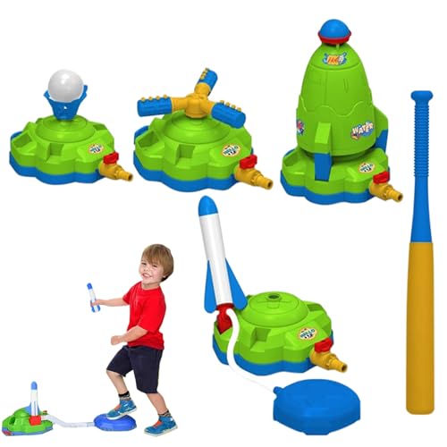 Wassersprenger Für Kinder - 4-in-1 Outdoor-Spielset Für Draußen,Baseball Spielzeug Mit 360° Drehfunktion, Gartenspiele Für Und Mädchen Ab 3-12 Jahren Für Rasen Und Garten von Generisch