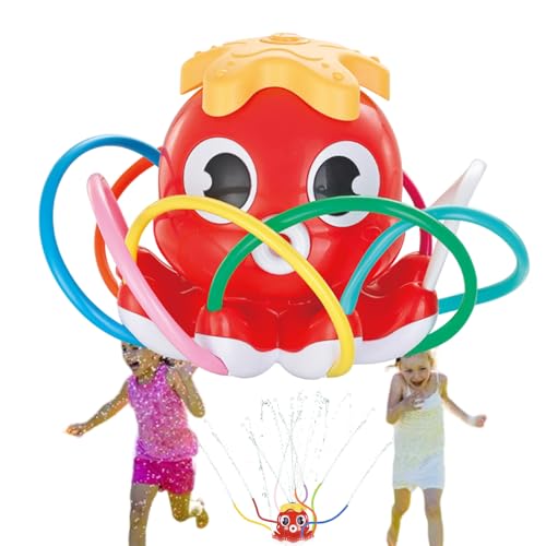 Wassersprinkler für Kinder, Kinder Sprinkler für Hof | Multi-Nozzle-Outdoor-Aktivitäten mit Octopus-Design,Interaktives Kühlungsspiel für Badewanne für Swimmingpool, Badewanne, Gartenspiele, Outdoor Wassersprinkler für Kinder, Kinder Sprinkler für Hof | Multi-Nozzle-Outdoor-Aktivitäten mit Octopus-Design,Interaktives Kühlungsspiel für Badewanne für Swimmingpool, Badewanne, Gartenspiele, Outdoor von Generisch